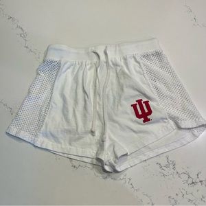 NWT Indiana University Mesh Cotton Shorts Cover Up, size Small